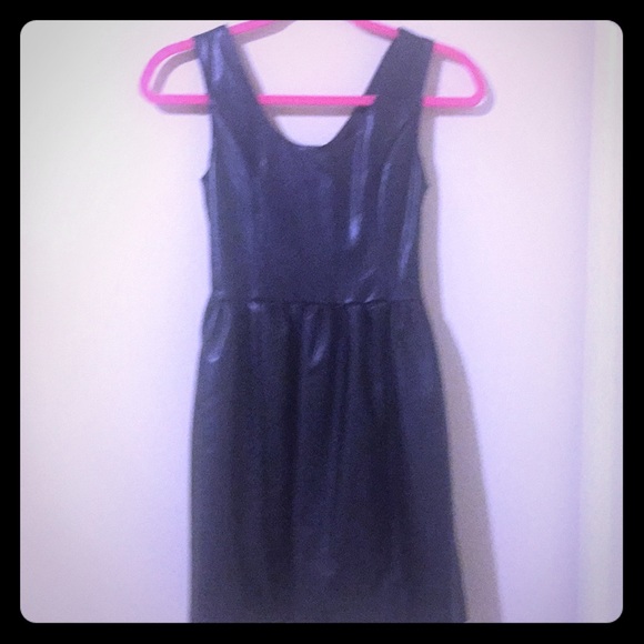 Missguided Dresses & Skirts - Black faux leather dress!